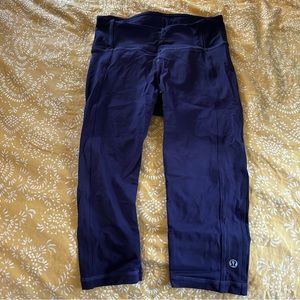 Purple crop lululemon leggings
